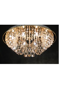 Галогенная  люстра с хрусталя SVLIGHT двенадцати ламповая 98238/12 золото